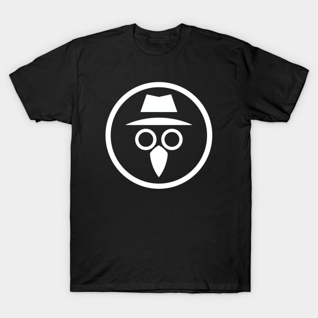 Plague Doctor Icon (White) T-Shirt by inotyler